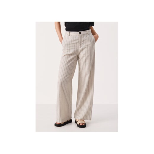 Part Two Spodnie dzianinowe Ninnes 30307583 Beżowy Classic Fit ze sklepu MODIVO w kategorii Spodnie damskie - zdjęcie 168616223