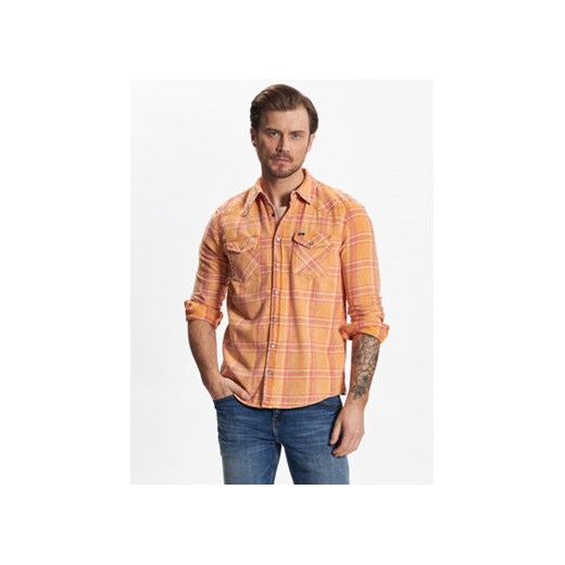 LTB Koszula Rohan 60475 15433 Pomarańczowy Slim Fit ze sklepu MODIVO w kategorii Koszule męskie - zdjęcie 168616303