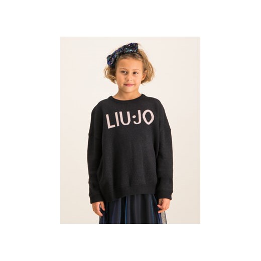 Liu Jo Kids Sweter Maglia Chiusa G69215 MA09E Czarny Regular Fit ze sklepu MODIVO w kategorii Swetry dziewczęce - zdjęcie 168616444