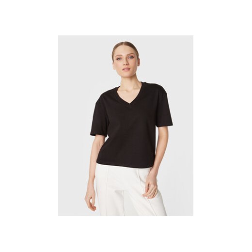Outhorn T-Shirt TTSHF052 Czarny Relaxed Fit ze sklepu MODIVO w kategorii Bluzki damskie - zdjęcie 168616544