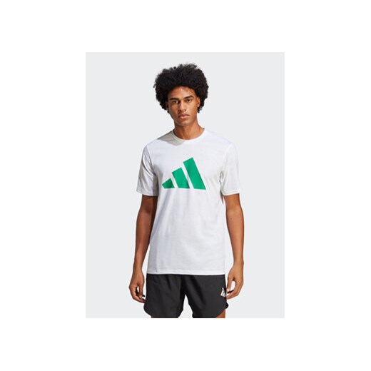 adidas Koszulka techniczna Essentials Feelready Logo IC1219 Biały Regular Fit ze sklepu MODIVO w kategorii T-shirty męskie - zdjęcie 168616684