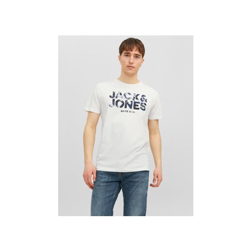 Jack&Jones T-Shirt 12235189 Biały Regular Fit ze sklepu MODIVO w kategorii T-shirty męskie - zdjęcie 168616700