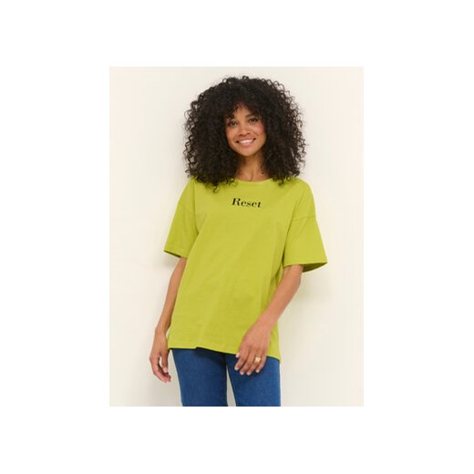 Kaffe T-Shirt Julia 10507171 Zielony Loose Fit ze sklepu MODIVO w kategorii Bluzki damskie - zdjęcie 168616704