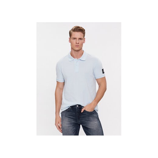 Calvin Klein Jeans Polo J30J323394 Niebieski Regular Fit ze sklepu MODIVO w kategorii T-shirty męskie - zdjęcie 168617621