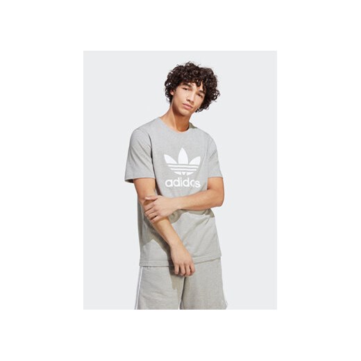 adidas T-Shirt Adicolor Classics Trefoil T-Shirt IA4817 Szary Regular Fit XL wyprzedaż MODIVO
