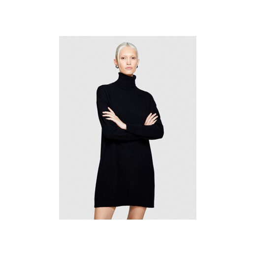 Sisley Sukienka dzianinowa 1044MV00L Czarny Slim Fit ze sklepu MODIVO w kategorii Sukienki - zdjęcie 168617752