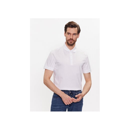 Pierre Cardin Polo 20584/000/2034 Biały Modern Fit ze sklepu MODIVO w kategorii T-shirty męskie - zdjęcie 168618223