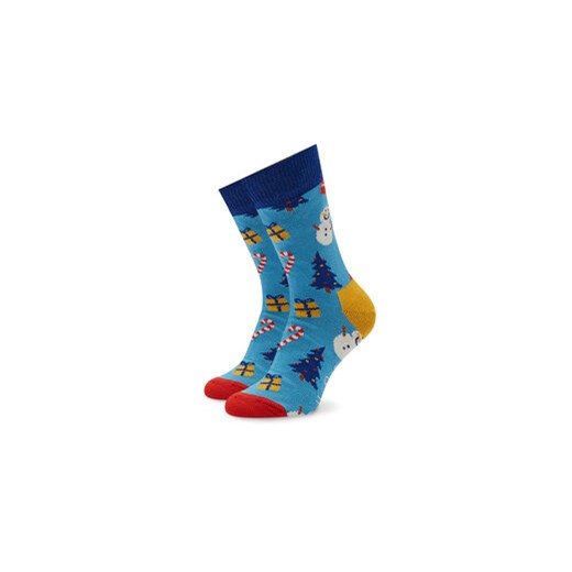 Happy Socks Skarpety Wysokie Dziecięce KBIO01-6300 Niebieski ze sklepu MODIVO w kategorii Skarpetki dziecięce - zdjęcie 168618382