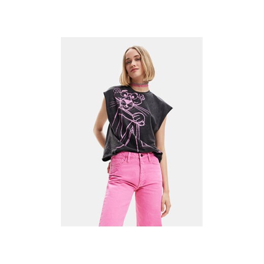 Desigual T-Shirt 23SWTK49 Czarny Regular Fit ze sklepu MODIVO w kategorii Bluzki damskie - zdjęcie 168618423