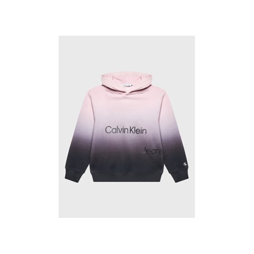 Calvin Klein Jeans Bluza All Over Gradient IU0IU00334 Fioletowy Regular Fit 8Y MODIVO