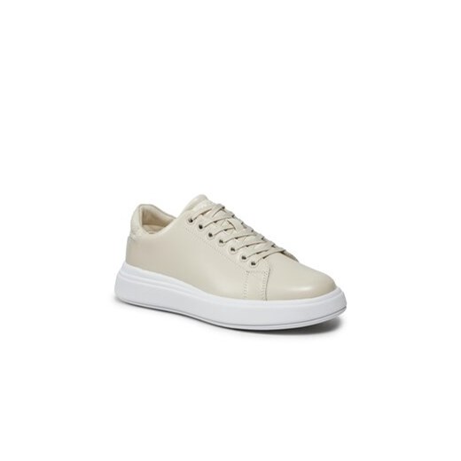 Calvin Klein Sneakersy Raised Cup Lace Up Nano Mono Bt HW0HW01878 Beżowy Calvin Klein 36 MODIVO