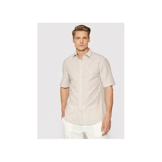 Only & Sons Koszula Caiden 22009885 Beżowy Slim Fit ze sklepu MODIVO w kategorii Koszule męskie - zdjęcie 168618824