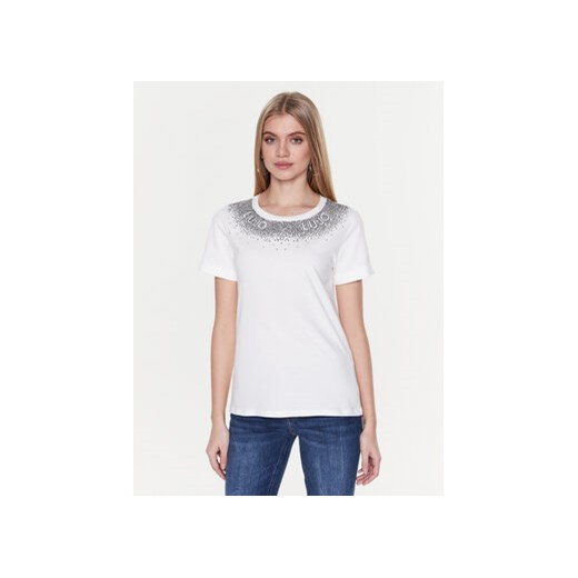 Liu Jo Sport T-Shirt TA3182 J5003 Biały Regular Fit ze sklepu MODIVO w kategorii Bluzki damskie - zdjęcie 168618880