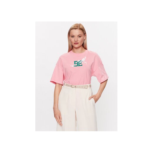 United Colors Of Benetton T-Shirt 3BL0D103W Różowy Regular Fit ze sklepu MODIVO w kategorii Bluzki damskie - zdjęcie 168618881