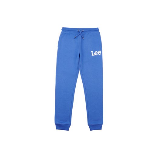 Lee Spodnie dresowe Wobbly Graphic LEE0011 Niebieski Regular Fit ze sklepu MODIVO w kategorii Spodnie chłopięce - zdjęcie 168618904