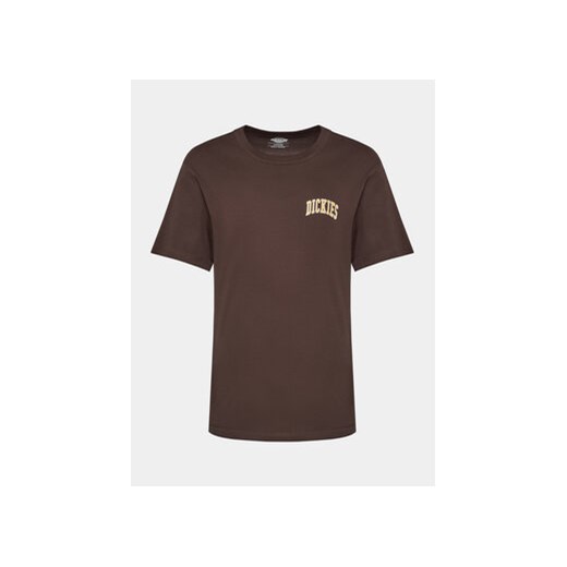 Dickies T-Shirt Unisex Aitkin DK0A4Y8O Brązowy Regular Fit ze sklepu MODIVO w kategorii Bluzki damskie - zdjęcie 168619093