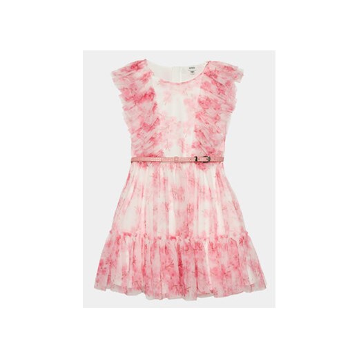 Guess Sukienka codzienna J4RK09 KAZO0 Różowy Regular Fit ze sklepu MODIVO w kategorii Sukienki dziewczęce - zdjęcie 168619172