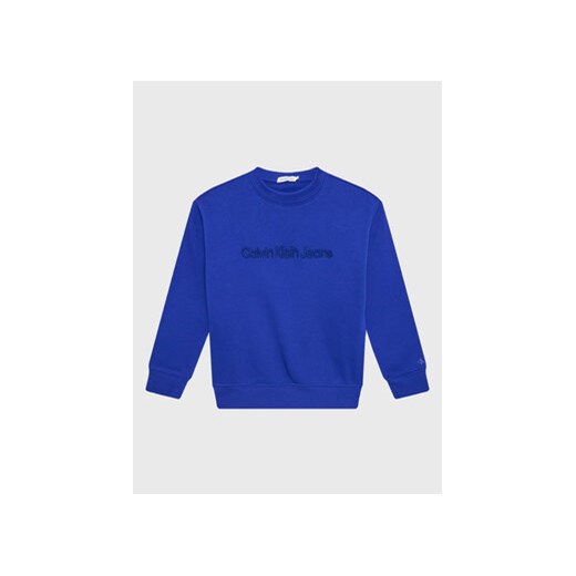 Calvin Klein Jeans Bluza Embroidery Logo IB0IB01562 Granatowy Regular Fit ze sklepu MODIVO w kategorii Bluzy chłopięce - zdjęcie 168619613