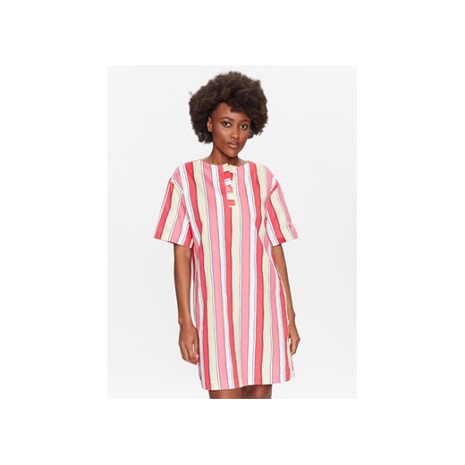 Seidensticker Koszula nocna Woven Satin Tunica Nightdress Kolorowy Straight Fit ze sklepu MODIVO w kategorii Koszule nocne - zdjęcie 168619800