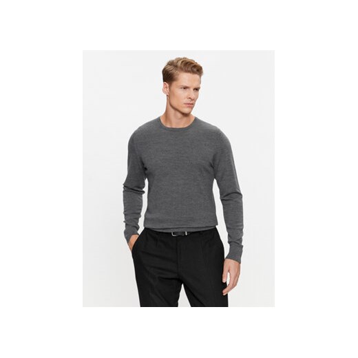 Calvin Klein Sweter Superior K10K109474 Szary Regular Fit ze sklepu MODIVO w kategorii Swetry męskie - zdjęcie 168619821