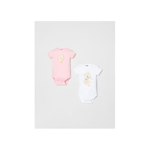 OVS Komplet 2 par body dziecięcych LOONEY TUNES 1719978 Kolorowy Regular Fit ze sklepu MODIVO w kategorii Body niemowlęce - zdjęcie 168620113