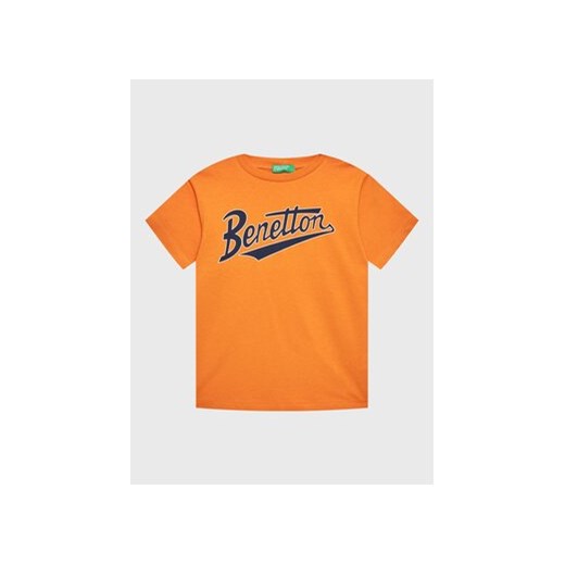 United Colors Of Benetton T-Shirt 3I1XC10A1 Pomarańczowy Regular Fit ze sklepu MODIVO w kategorii T-shirty chłopięce - zdjęcie 168620213