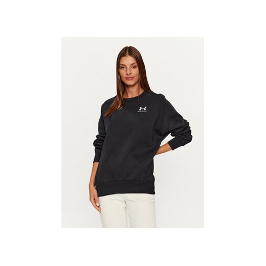 Under Armour Bluza Essential Flc Os Crew 1379475 Czarny Loose Fit Under Armour L MODIVO
