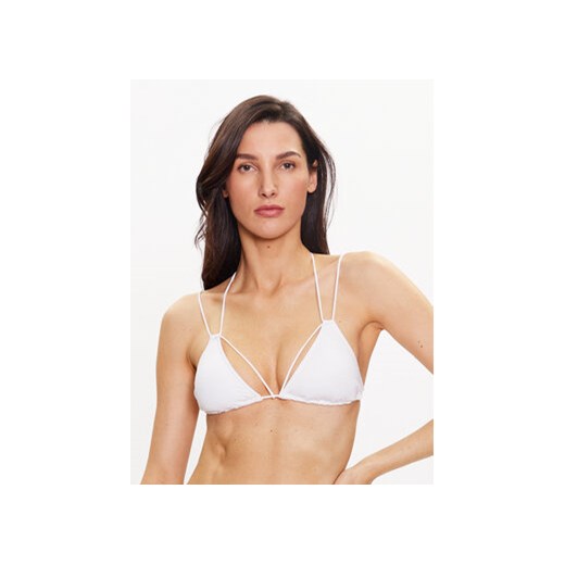 Calvin Klein Swimwear Góra od bikini KW0KW02023 Biały ze sklepu MODIVO w kategorii Stroje kąpielowe - zdjęcie 168621143