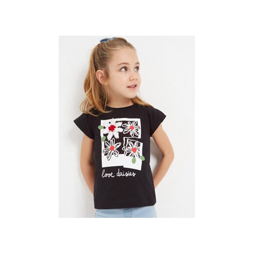 Mayoral T-Shirt 3071 Czarny ze sklepu MODIVO w kategorii Bluzki dziewczęce - zdjęcie 168622232