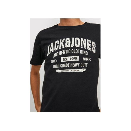 Jack&Jones T-Shirt Jeans 12210949 Czarny Regular Fit L wyprzedaż MODIVO