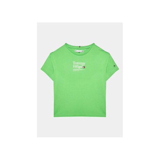 Tommy Hilfiger T-Shirt Timeless KG0KG07256 D Zielony Regular Fit Tommy Hilfiger 8Y MODIVO wyprzedaż