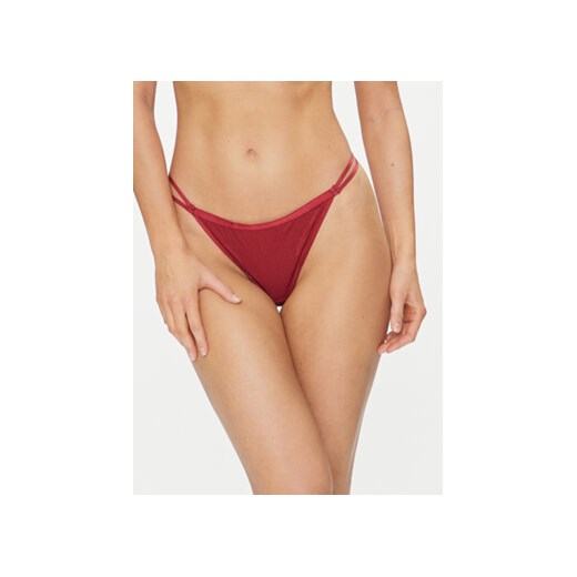 Hunkemöller Stringi Ivana Hl String Tr 203612 Czerwony ze sklepu MODIVO w kategorii Majtki damskie - zdjęcie 168623102