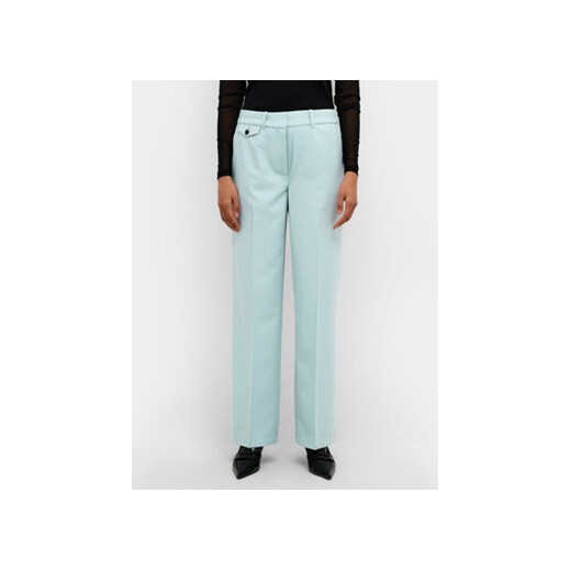 Karen by Simonsen Spodnie materiałowe Malissa 10104795 Niebieski Straight Fit ze sklepu MODIVO w kategorii Spodnie damskie - zdjęcie 168623211