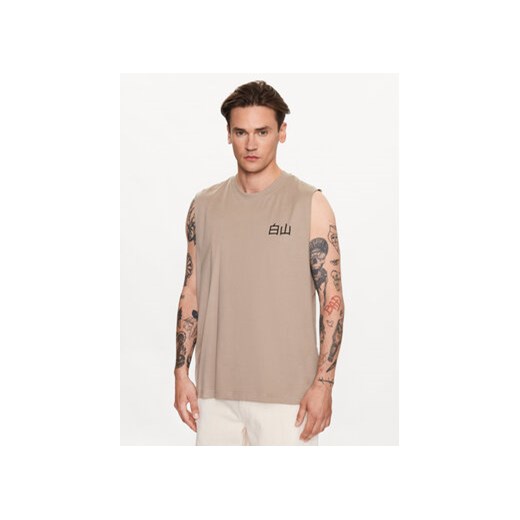 Only & Sons Tank top 22026088 Beżowy Relaxed Fit ze sklepu MODIVO w kategorii T-shirty męskie - zdjęcie 168623612