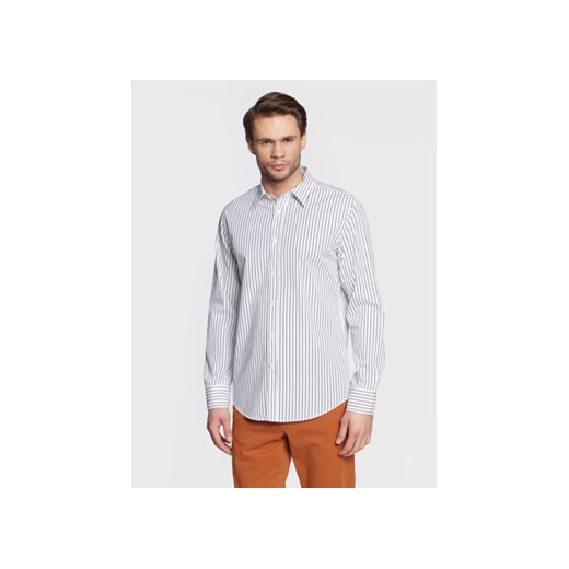 United Colors Of Benetton Koszula 5WHT5QKN8 Biały Slim Fit ze sklepu MODIVO w kategorii Koszule męskie - zdjęcie 168624143