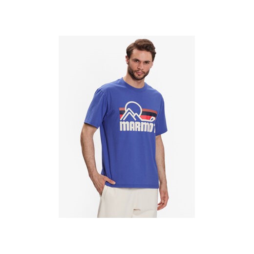 Marmot T-Shirt Coastal Tee SS M14253 Niebieski Regular Fit ze sklepu MODIVO w kategorii T-shirty męskie - zdjęcie 168624263