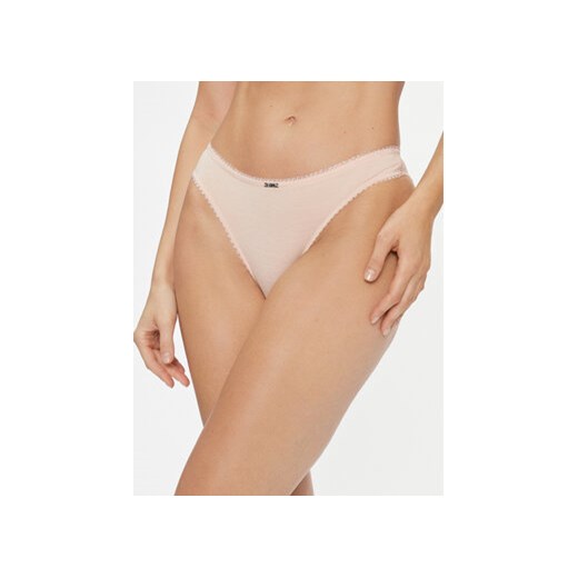Emporio Armani Underwear Figi brazylijskie 162948 3F221 03050 Beżowy ze sklepu MODIVO w kategorii Majtki damskie - zdjęcie 168624561