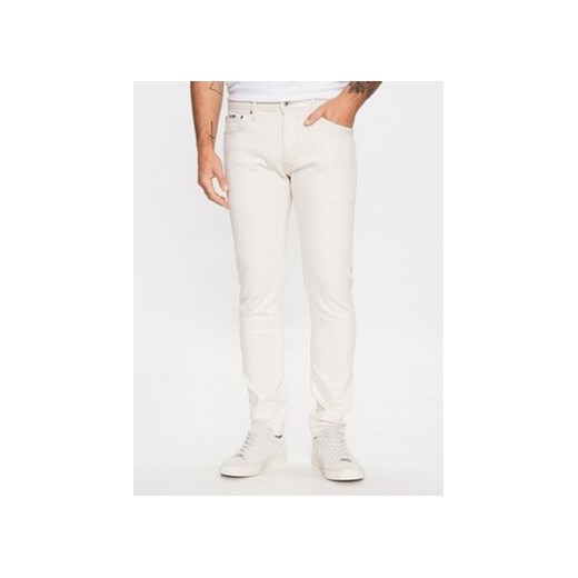 Pepe Jeans Jeansy Stanley PM20632 Biały Skinny Fit ze sklepu MODIVO w kategorii Jeansy męskie - zdjęcie 168624762