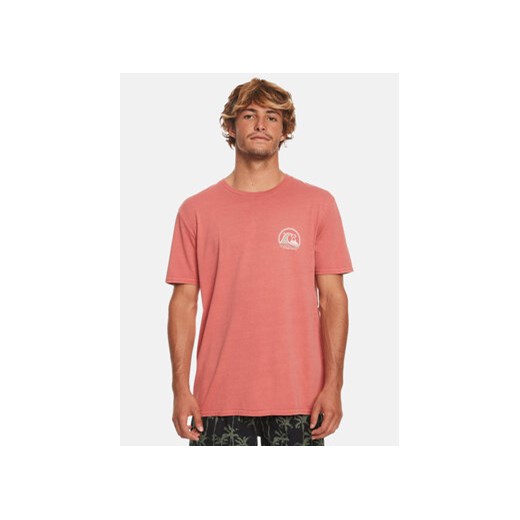 Quiksilver T-Shirt Cleancircle Tees EQYZT07491 Czerwony Regular Fit ze sklepu MODIVO w kategorii T-shirty męskie - zdjęcie 168624831