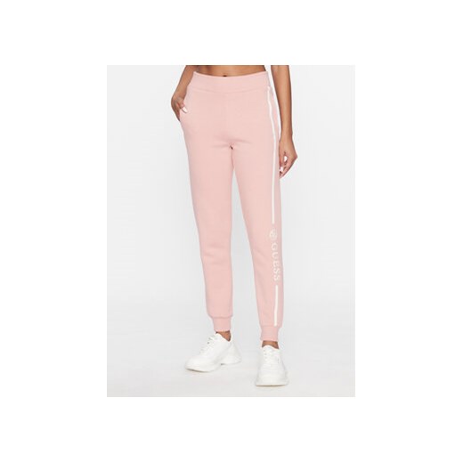 Guess Spodnie dresowe Allegraro V3BB03 K9Z21 Różowy Regular Fit ze sklepu MODIVO w kategorii Spodnie damskie - zdjęcie 168624912