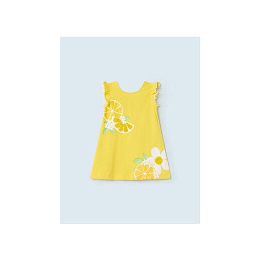 Mayoral Sukienka letnia 1974 Żółty Regular Fit ze sklepu MODIVO w kategorii Sukienki niemowlęce - zdjęcie 168625150