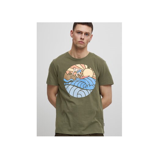 Blend T-Shirt 20715305 Zielony Regular Fit ze sklepu MODIVO w kategorii T-shirty męskie - zdjęcie 168625573
