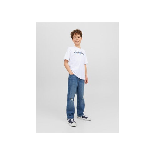 Jack&Jones Junior T-Shirt 12237106 Biały Loose Fit ze sklepu MODIVO w kategorii T-shirty chłopięce - zdjęcie 168625820