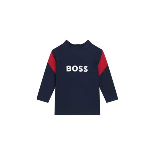 Boss Bluzka J05A16 M Granatowy Regular Fit ze sklepu MODIVO w kategorii T-shirty chłopięce - zdjęcie 168625893