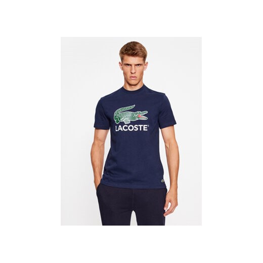 Lacoste T-Shirt TH1285 Granatowy Regular Fit ze sklepu MODIVO w kategorii T-shirty męskie - zdjęcie 168626092