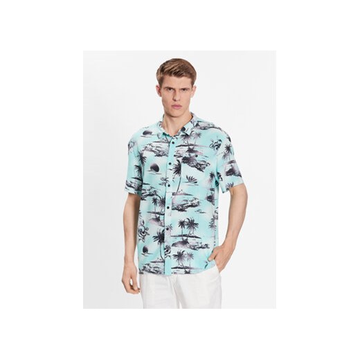 Quiksilver Koszula Air Flow EQYWT04475 Zielony Regular Fit ze sklepu MODIVO w kategorii Koszule męskie - zdjęcie 168626241