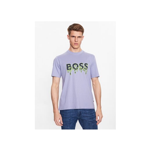 Boss T-Shirt Teeart 50491718 Fioletowy Relaxed Fit L okazja MODIVO