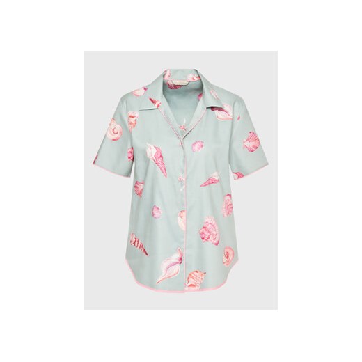 Cyberjammies Koszulka piżamowa Coral 9674 Zielony Regular Fit ze sklepu MODIVO w kategorii Piżamy damskie - zdjęcie 168627030