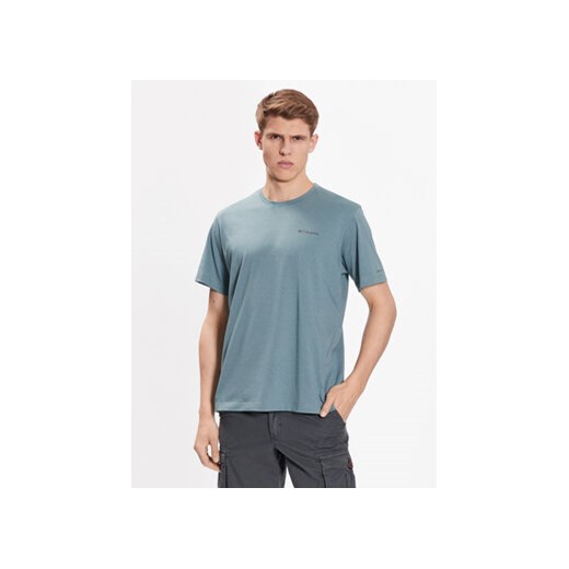 Columbia T-Shirt Thistletown Hills 1990751 Niebieski Regular Fit ze sklepu MODIVO w kategorii T-shirty męskie - zdjęcie 168627212