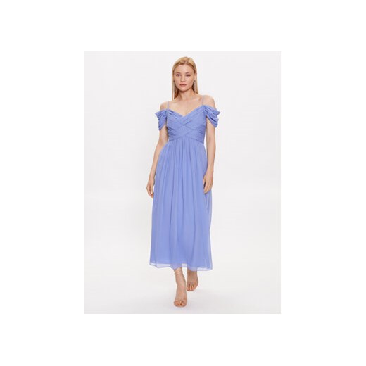 Luisa Spagnoli Sukienka koktajlowa Palagio 539672 Niebieski Regular Fit Luisa Spagnoli 40 okazja MODIVO